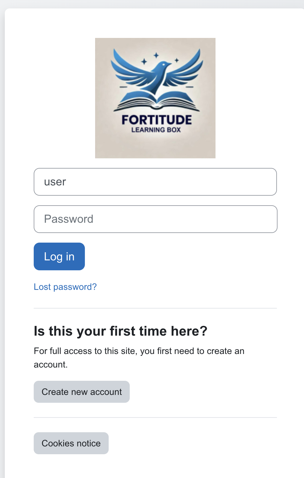 Moodle LMS configuration